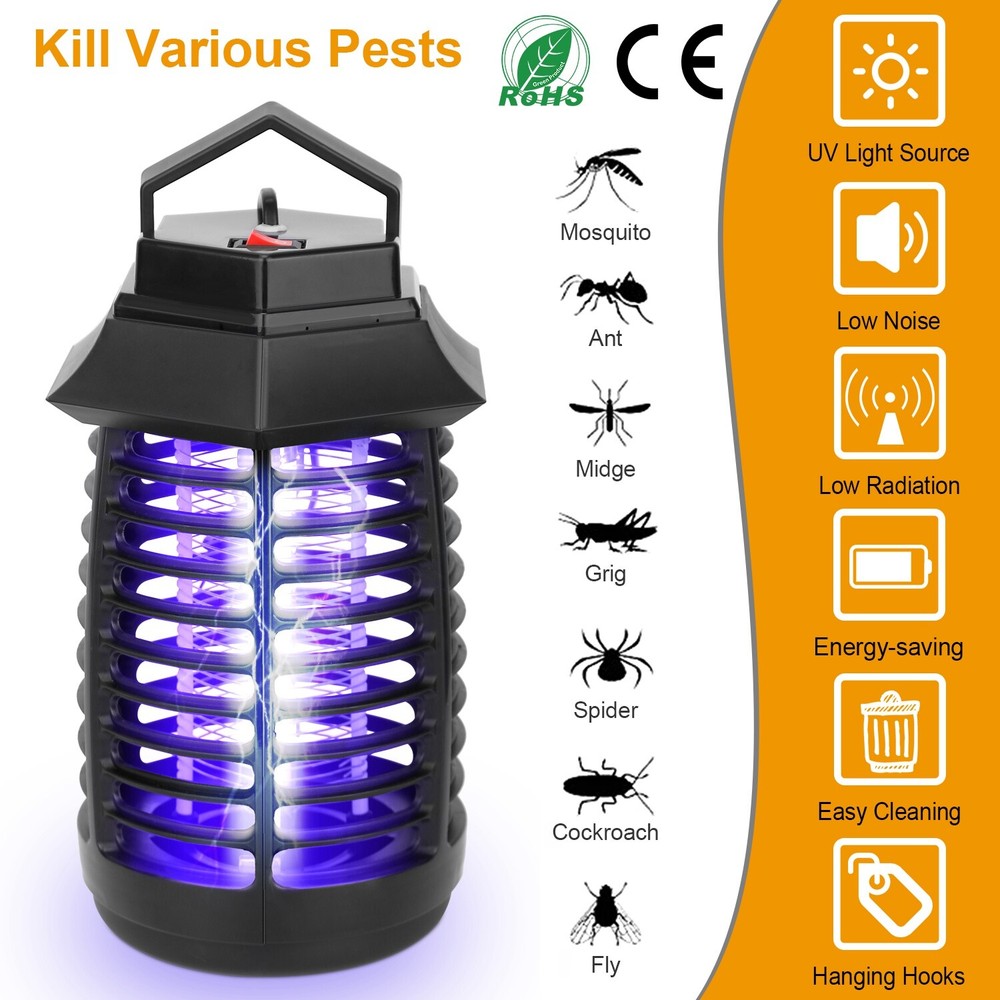 Powerful Electric Mosquito Insect Killer Zapper Light Fly Bug Trap