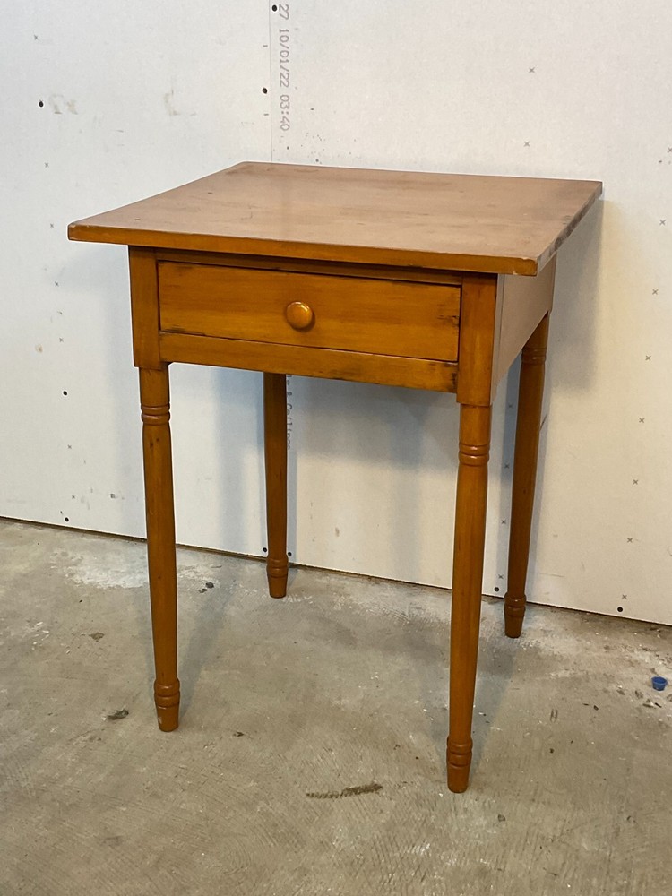 antique night stand Table work sewing sheraton Softwood