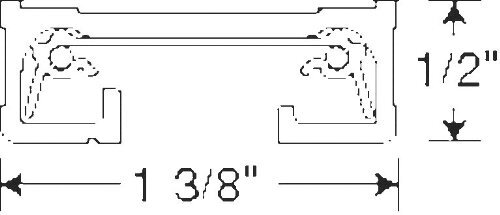 Juno Lighting R4BL LED Surface Trac Section Trac-Lites, 44-Inch, Black
