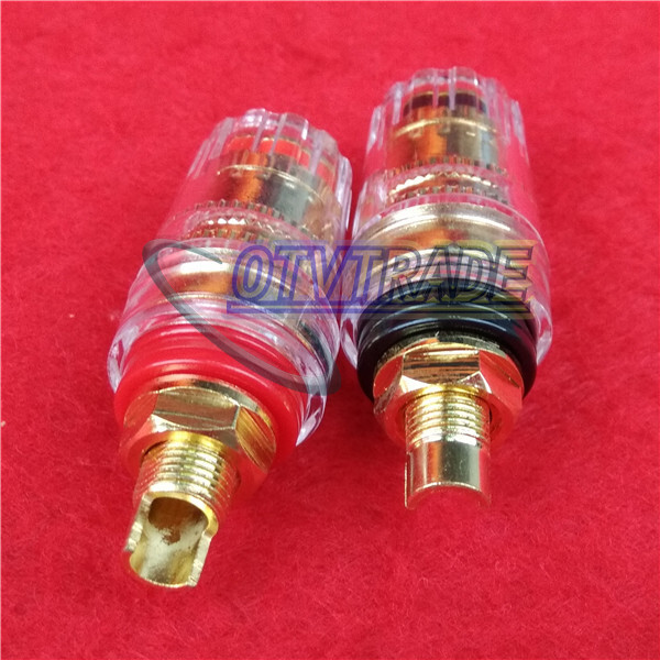 2pcs Speaker Banana Amp Terminal Long Binding Post new