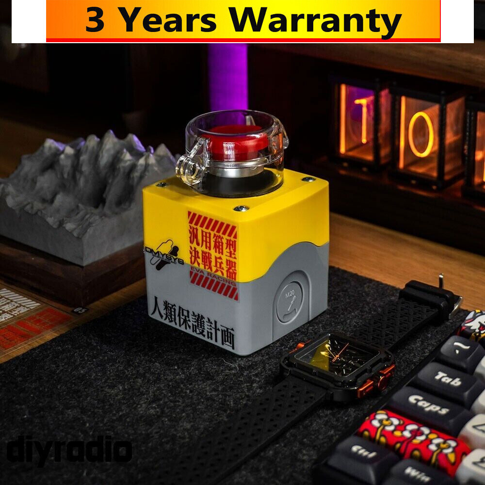 Wireless Push Button Switch for Computer Host Button w/Dust Cover for EleksMaker