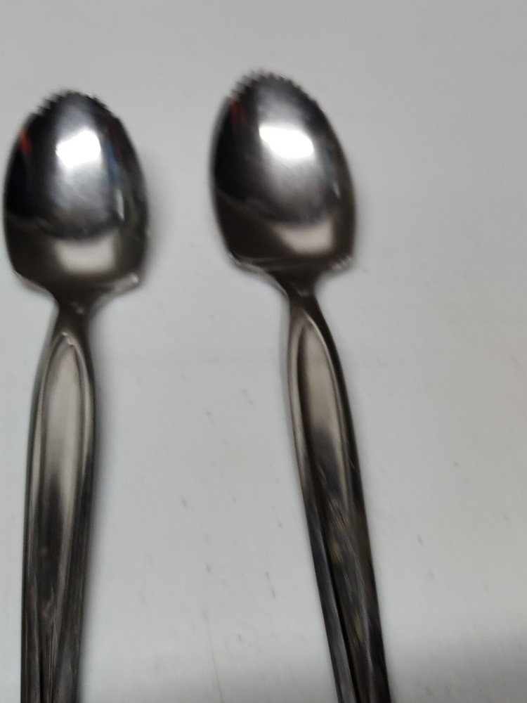 Two Jagged Edge Spoons Great For Grapefruit