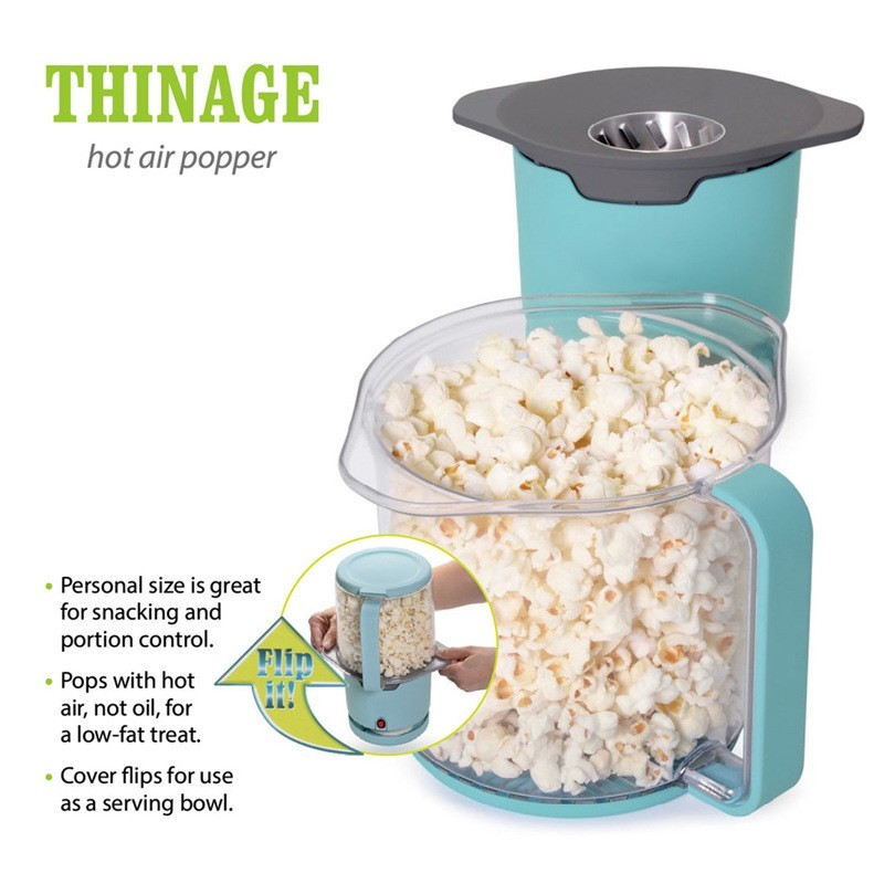 8-Cup Capacity Blue Air Popcorn Maker