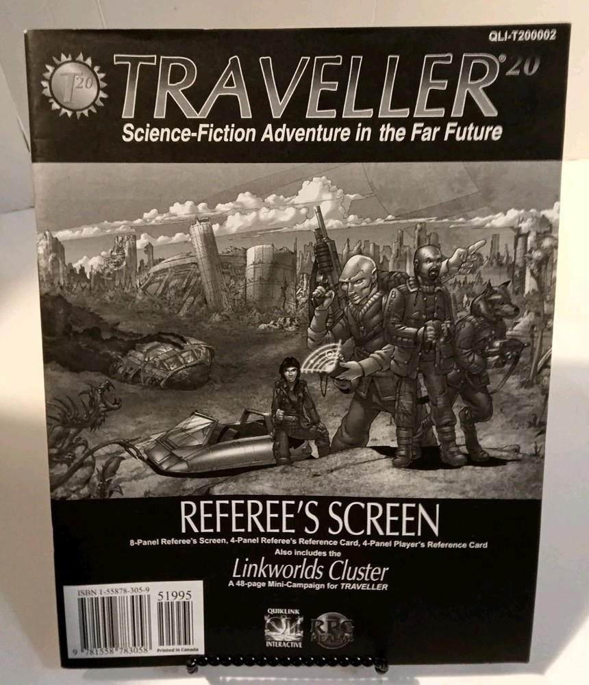 Quiklink Interactive Traveller d20  Referee's Screen w/Linkworlds Cluster
