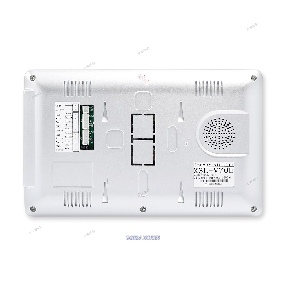 7" Wired Video Door Entry Security Intercom Electric Lock with Keys Included