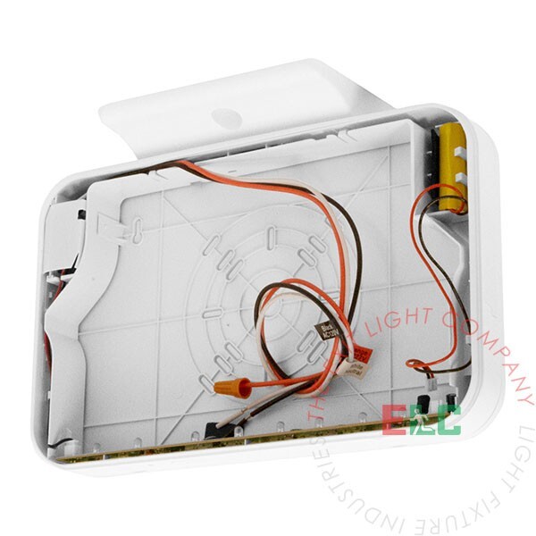 LFI Lights | Modern Red LED Exit Light Sign | UL | LEDJR-R-W-BB
