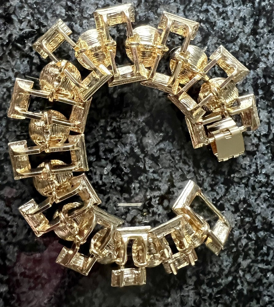 Mid Century Statement Bracelet 8” Long