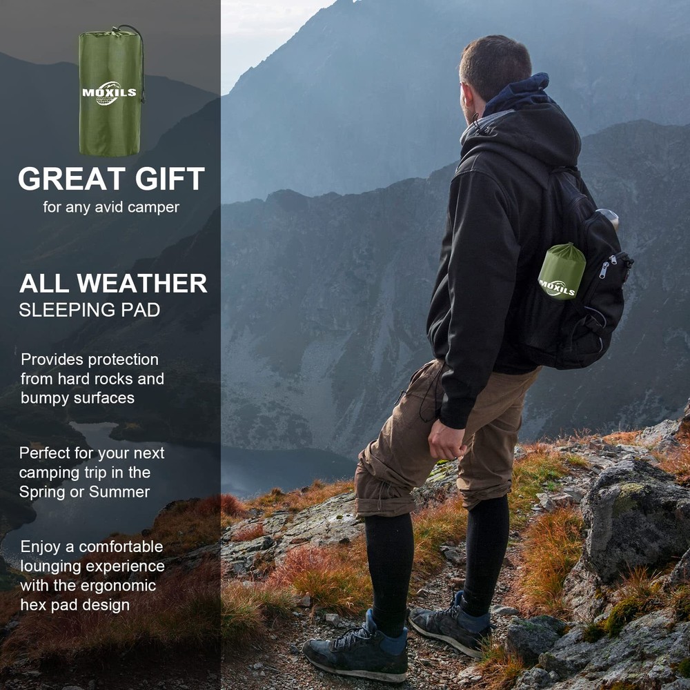 Sleeping Pad, Ultralight Inflatable Sleeping Pad for Camping, Built-in Pump, ...