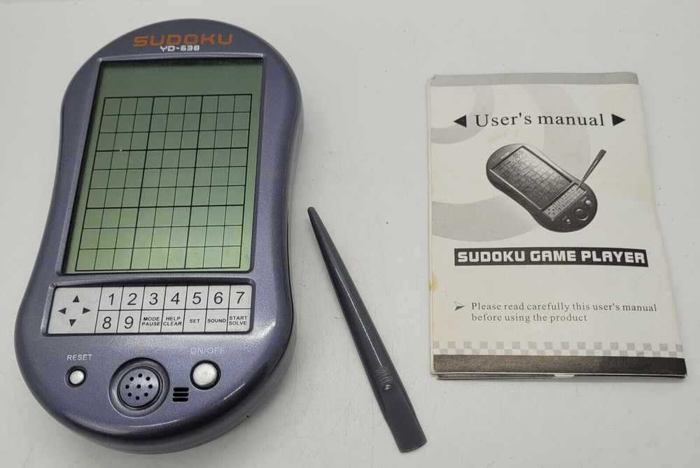 Sudoku Handheld Electronic Game With Manual