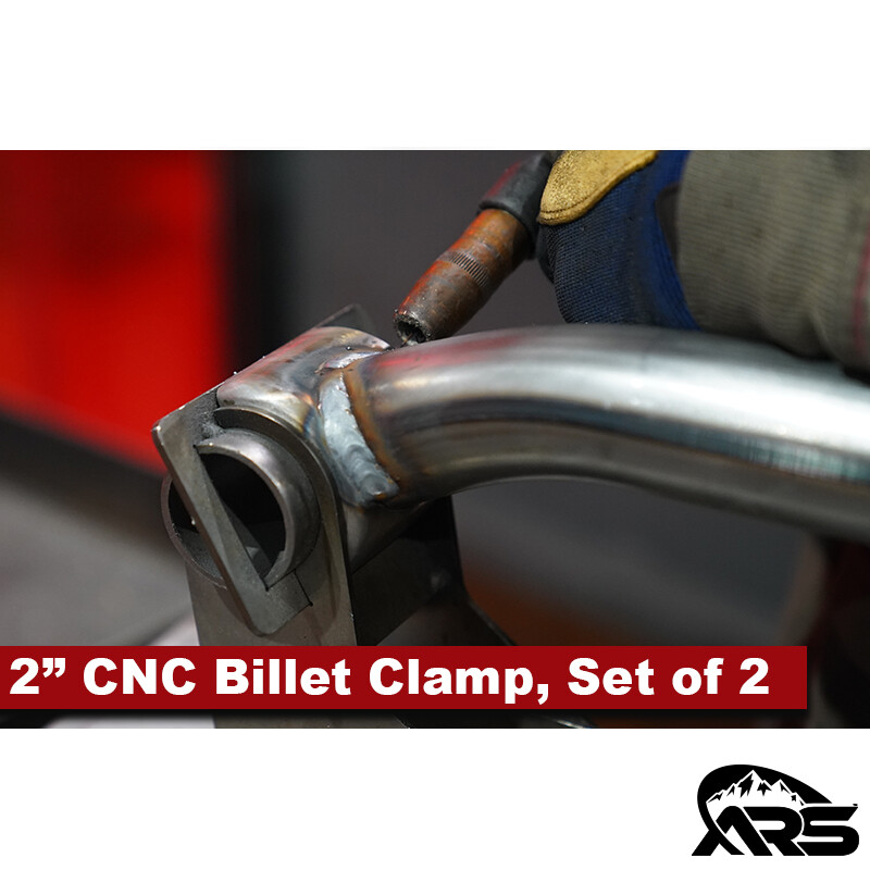 CNC Billet 2" Tube Clamps, Pair