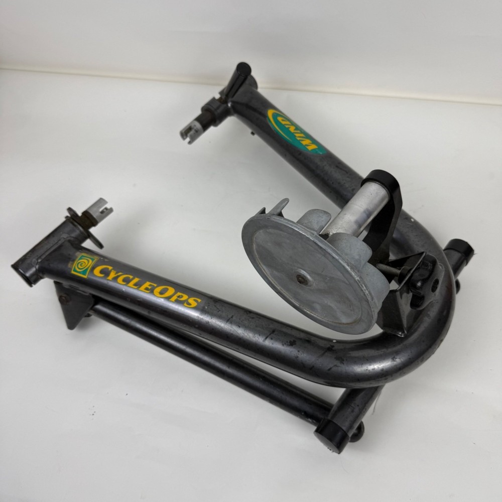 CycleOps Wind-Based Indoor Bicycle Trainer Folding Legs Front Wheel Stand