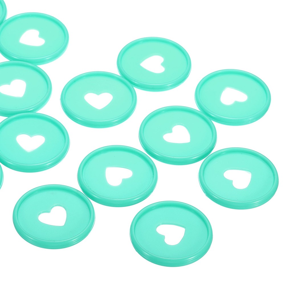 35mm Book Binding Discs 22pcs Discbound Expansion Discs Heart, Green