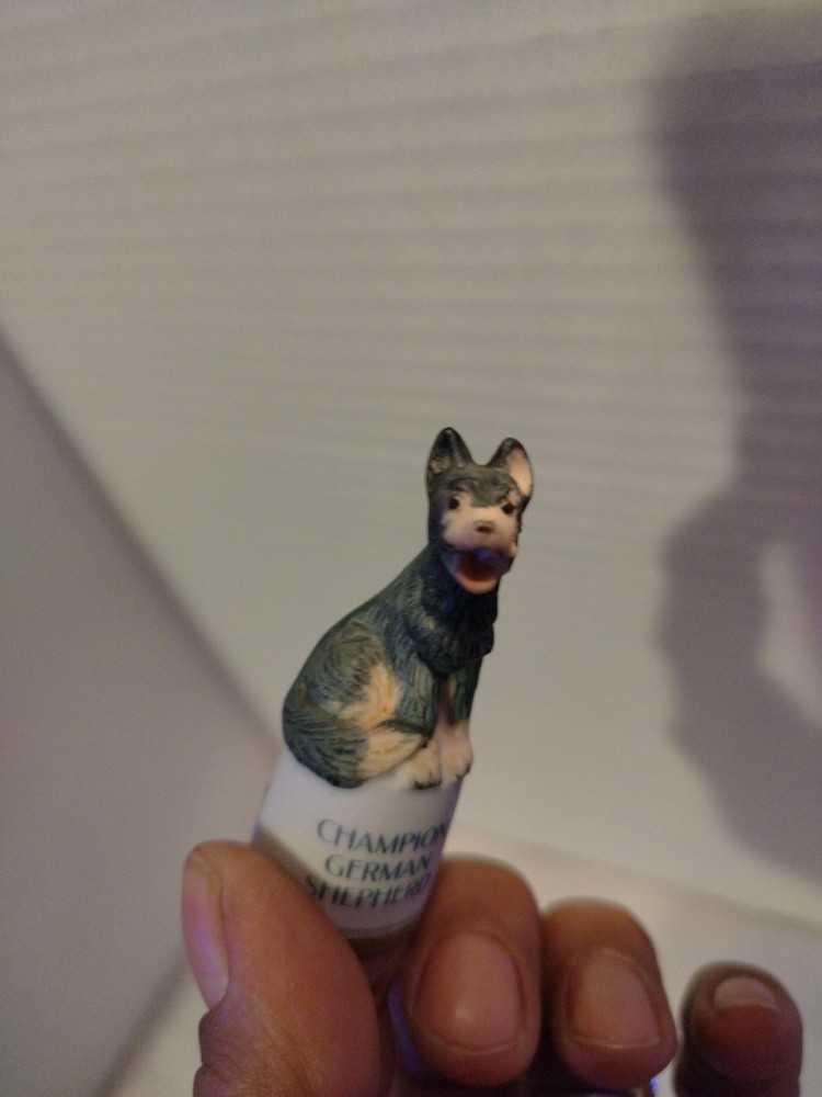 Vintage Ceramic Champion German Shepherd Timber
