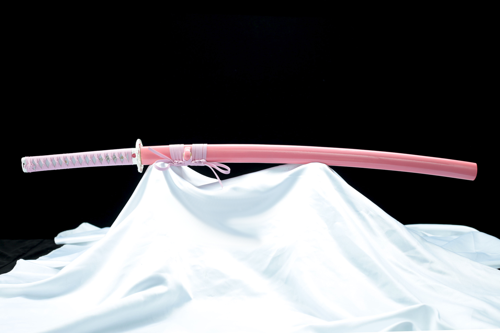 Sakura Pink Katana Clay Tempered 1095 Steel Japanese Samurai Sharp Lady Sword