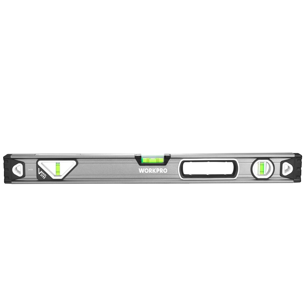WORKPRO 24" Spirit Level Bubble Level Double View Vertical Site Tool w/3 Bubbles