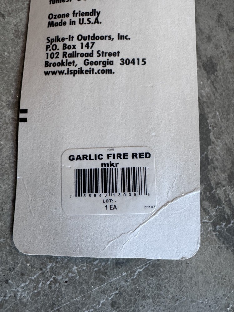 Spike It Scented Marker Garlic Fire Red