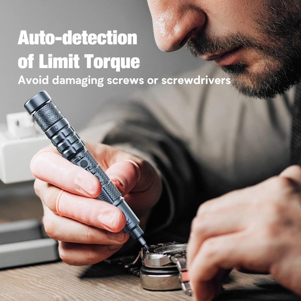 Precision Electric Screwdriver with Magnetic Bits & Ergonomic Design for Repairs