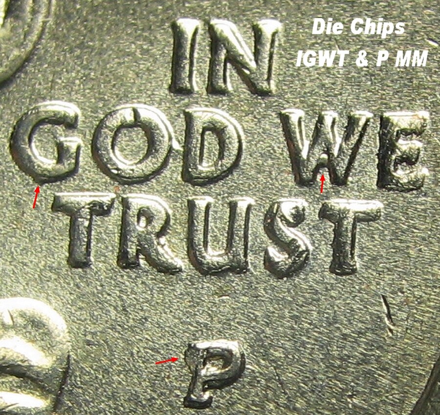 Error: 2001P RI Quarter Interior die break, chips heavy die distortion BU