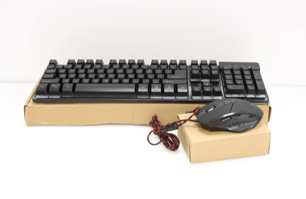 Skytech Rainbow Backlit Wired Gaming Keyboard and Mouse Combo *NEW*