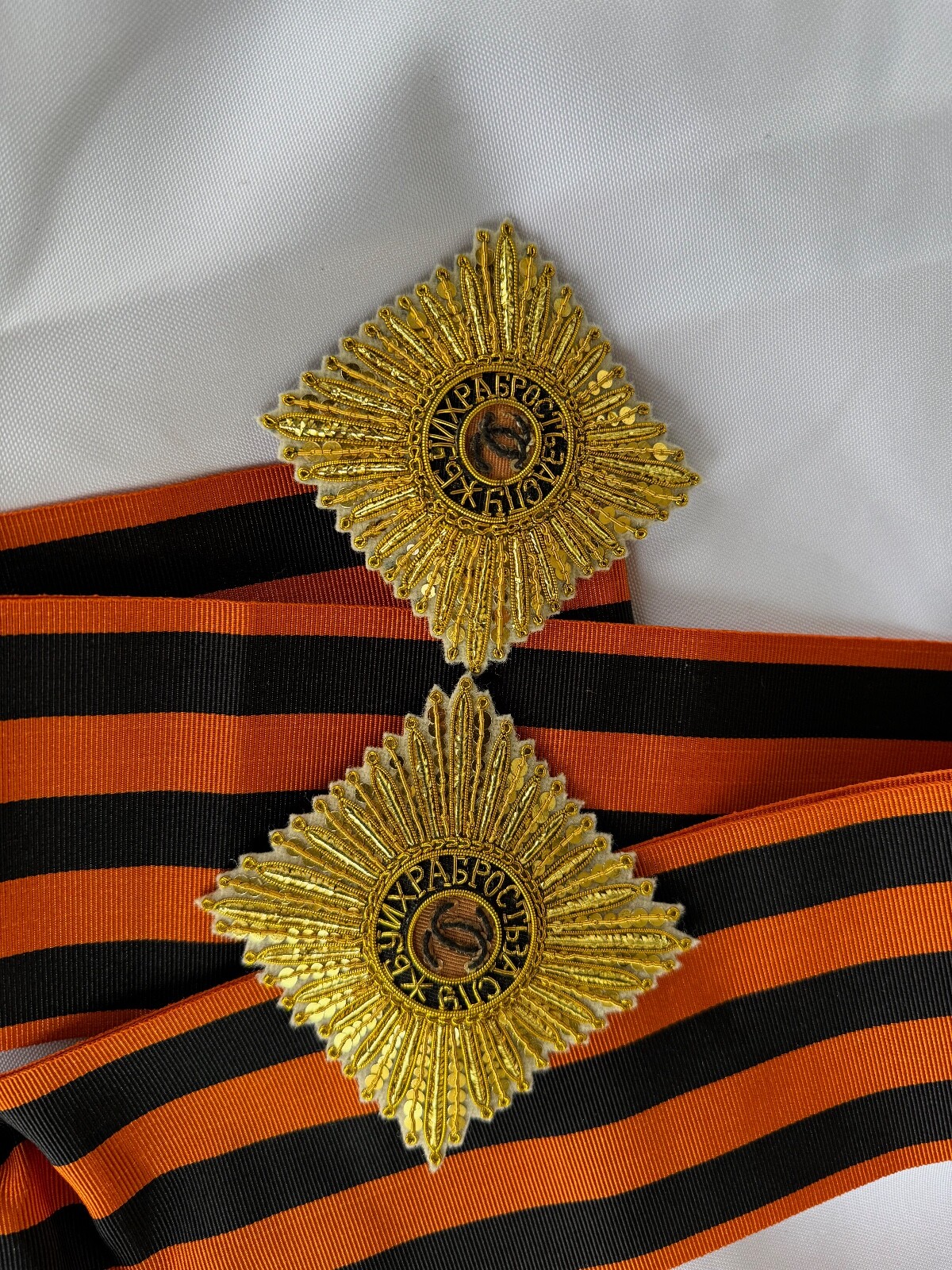 Russian Imperial Order of St.George Embroidered star, perfect replica 1760-1850s