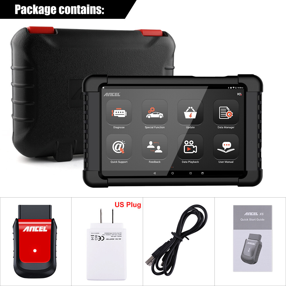 ANCEL X6 Bluetooth Bidirectional All System OBD2 Scanner Diagnostic Oil Reset