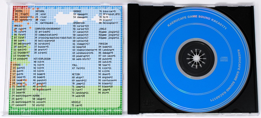 Kaeru Cafe Deep Sky Blue Game Sound CD Sample Library/Sound Library/Sampling CD