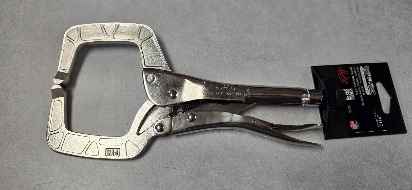 Malco Eagle Grip LP11C Professional Steel Locking Clamp 11-3/8 in Silver