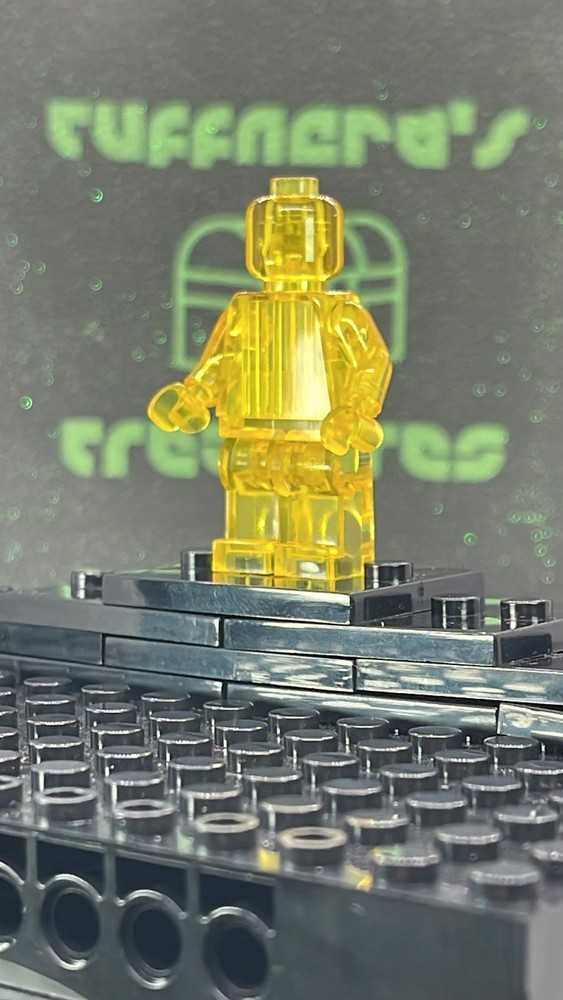 CUSTOM BLANK MOC TRANSPARENTYELLOW MINIFIG
