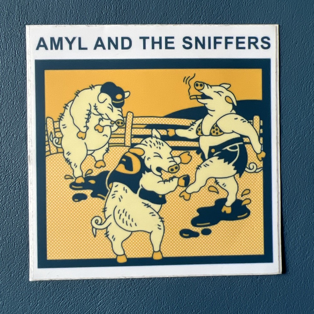 AMYL AND THE SNIFFERS Decal Sticker Official SUPER RARE - High Quality