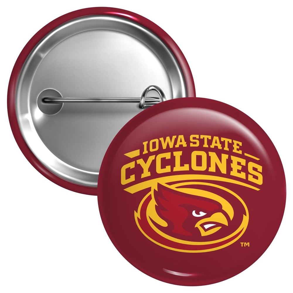 Iowa State Cyclones Button Pin - 3 Size Options