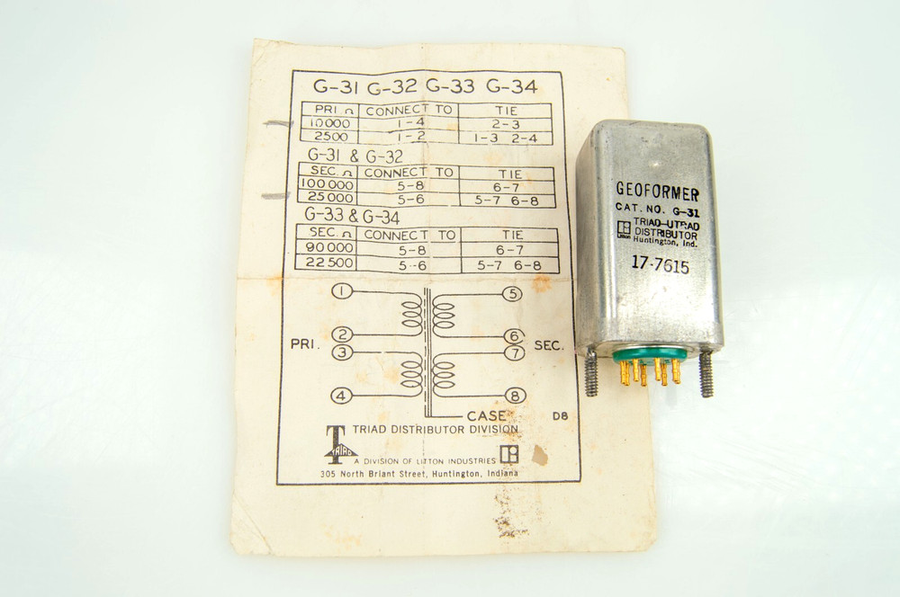 Triad Geoformer G-31 Transformer