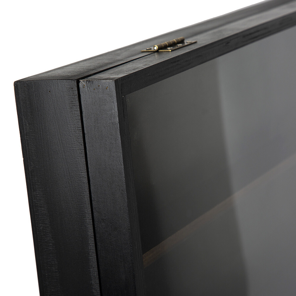 Sports Card Display Case 36 Graded Cards Baseball Wooden Frame UV Protection