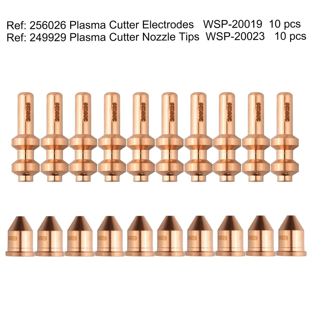 Industrial Cutter Electrodes Plasmsa Consumables Electrode 256026 Tips