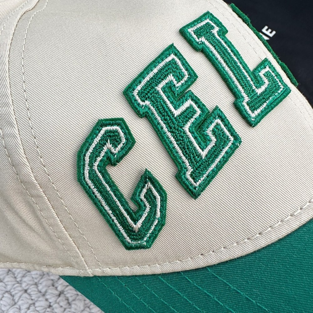 Celine New Triomphe Denim Embroidered Baseball Cap