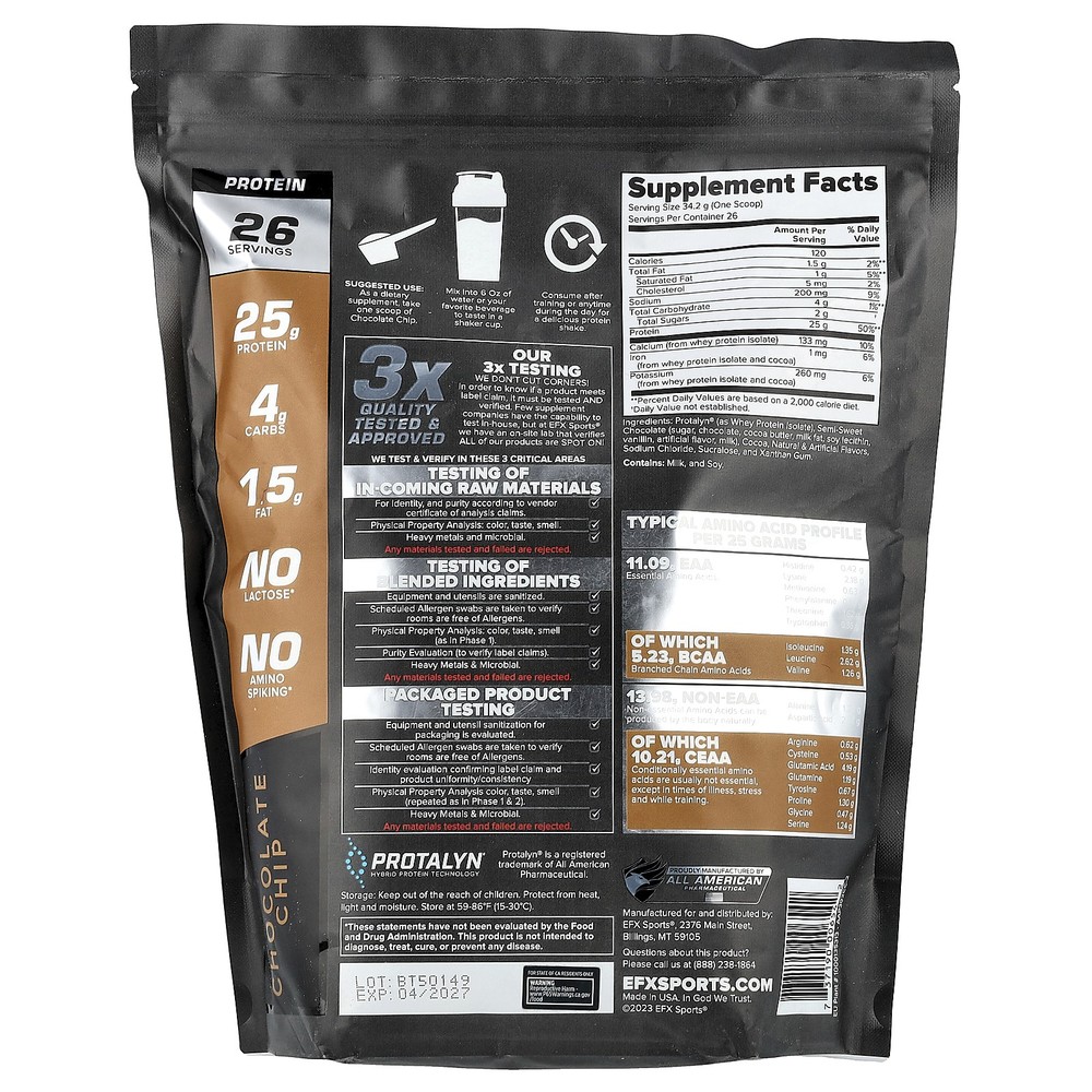 Protalyn® Whey Protein Isolate, Chocolate Chip, 2 lb (907 g)