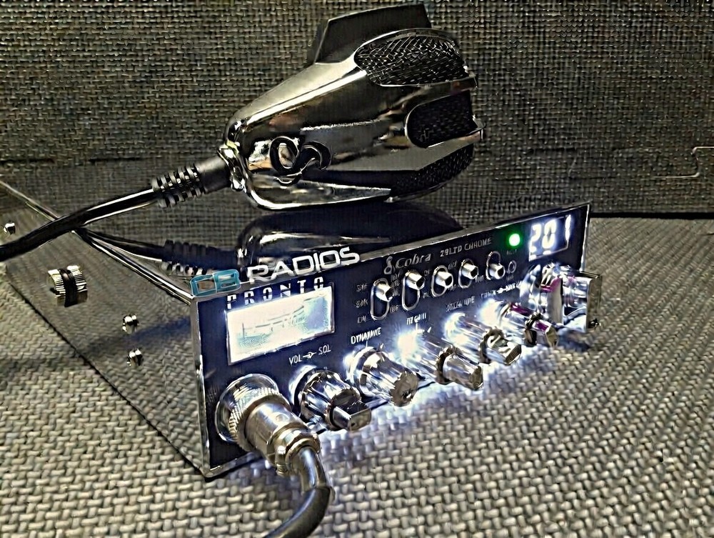 Cobra 29 LTD Chrome AM/FM - WHITE LIGHT EDITION + PERFORMANCE TUNED +ECHO BOARD