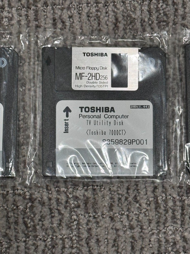 Toshiba Micro Floppy Disk MF-2HD, Personal computer, utility, setup,intel,fast