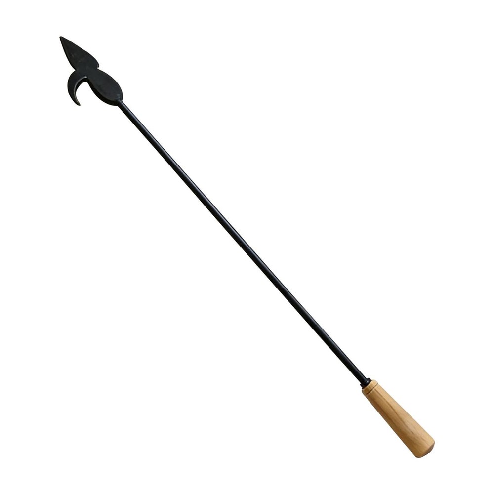 Fire Tool Campfire Tool with Wooden Handle for Patio Campfire Camping