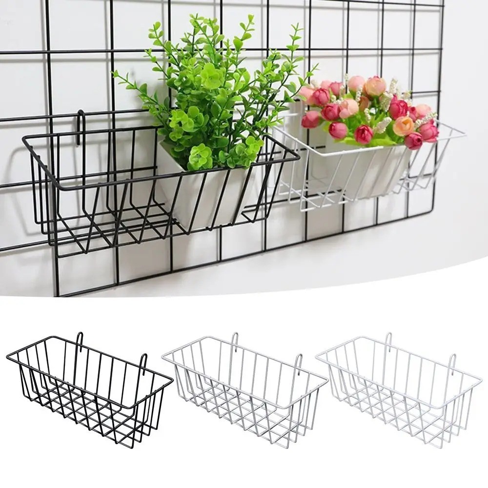 Hanging Grid Storage Rack Basket HD Multi-Function Organizer Wall Kitchen/Bath