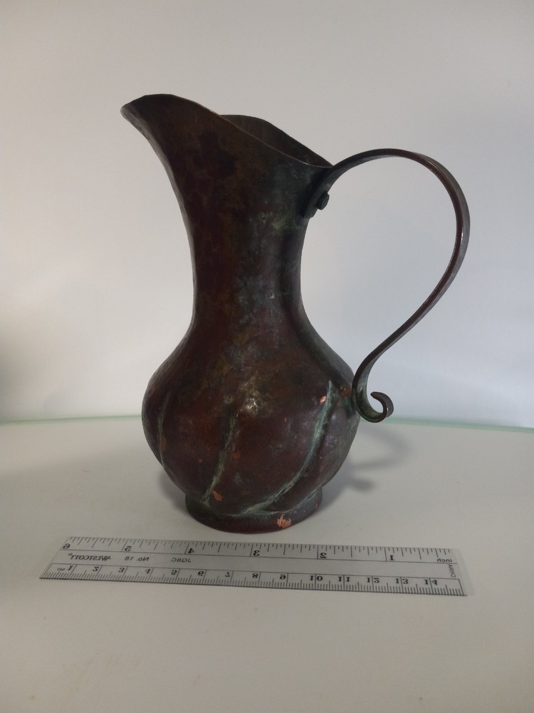 ANTIQUE COPPER  Hand Hammered Solid Copper Vase