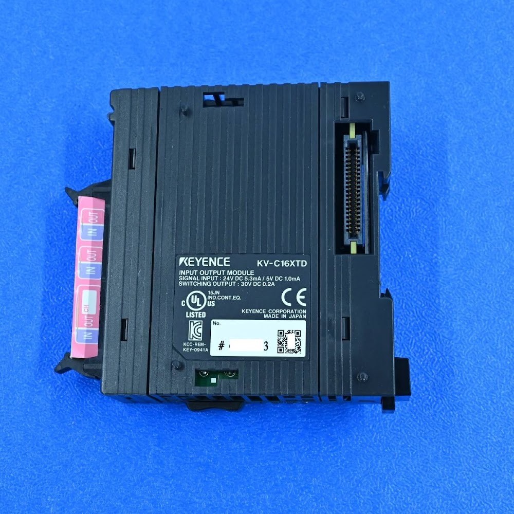 KEYENCE KV-C16XTD Expansion I/O Module PLC Controller Guaranteed Operation USED