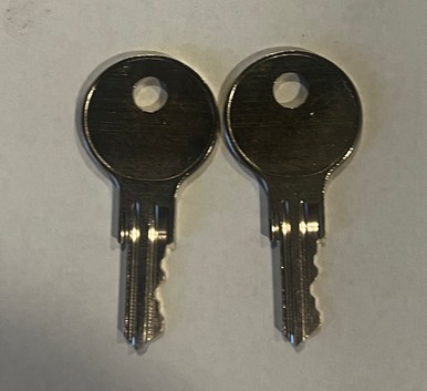 2 NEW RADIONICS 1358 KEY FOR FIRE ALARM PANEL AND PULL STATIONS
