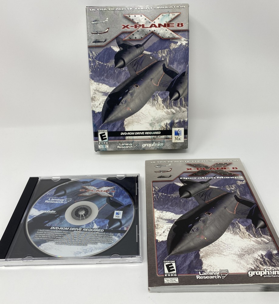 X-PLANE 8 Flight Simulator Mac OS X Graphsim Entertainment X Plane