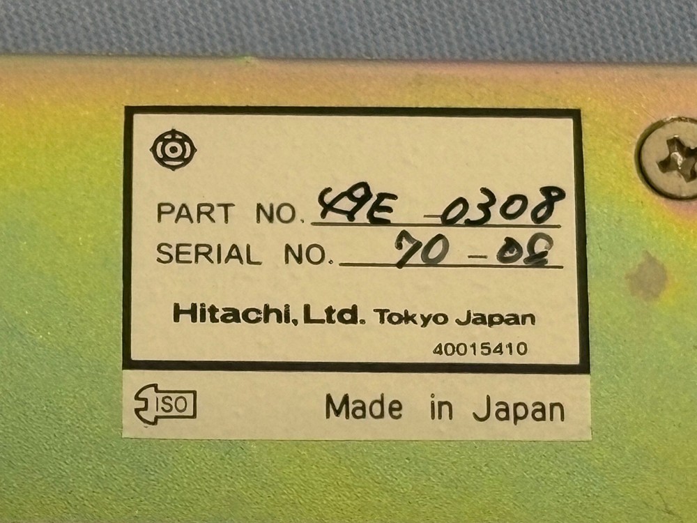 Hitachi SEM Scanning Electron Microscope S-2460N Control Module 49E-0308, S5109