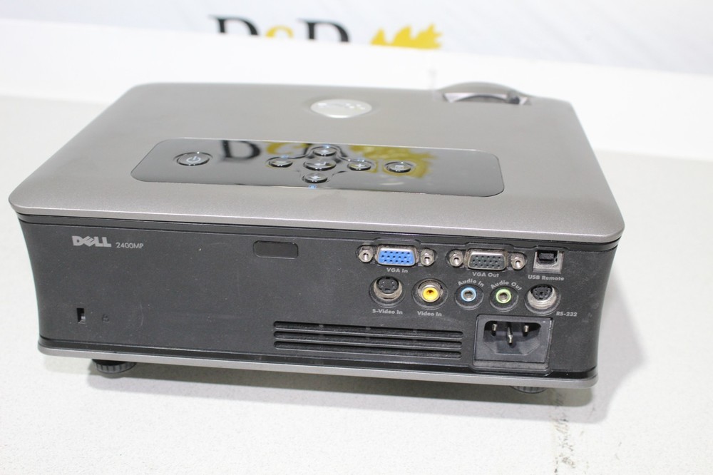 Dell 2400MP Projector With Case And Remote Tested Works