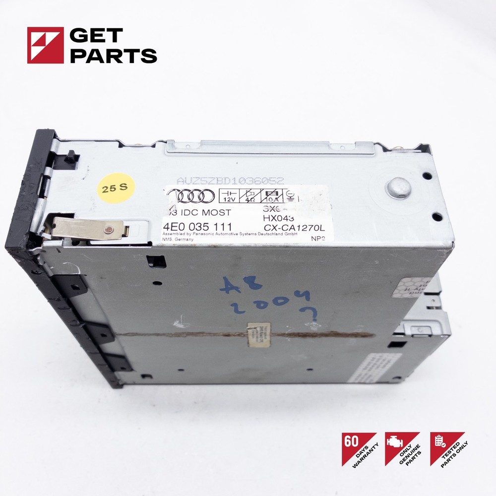 05-09 AUDI A6 A8 D3 6 DISC CD Changer 4E0035111 OEM