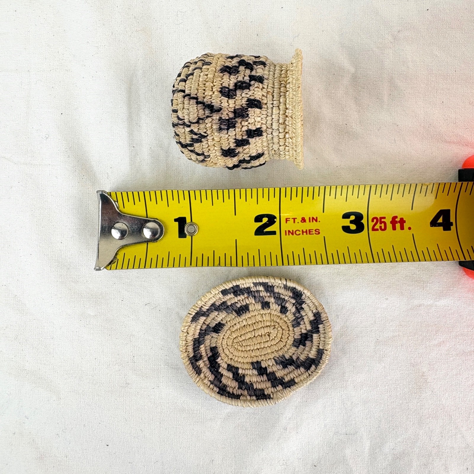 Two Miniature White Mountain Apache Basket