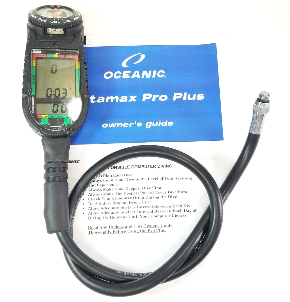 Oceanic Datamax Pro Plus SCUBA Dive Air Integrated Dive Computer Nitrox #4937