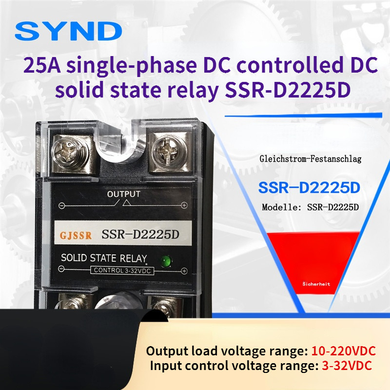 25A single-phase DC controlled DC solid state relay SSR-D2225D