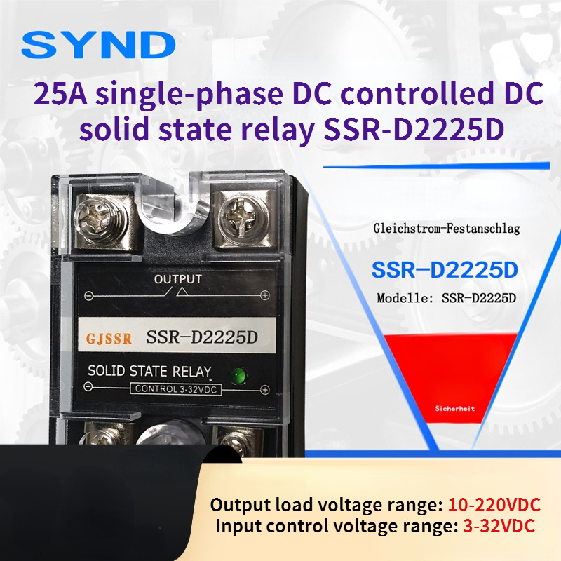 25A single-phase DC controlled DC solid state relay SSR-D2225D